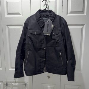 NWT Harley Davidson Size 2W #3 of the Outer System Black Trucker Riding Jacket